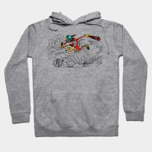 skater fox attack 2 Hoodie